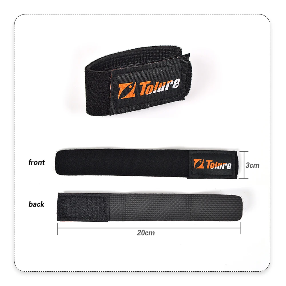 TOLU Angelrute Krawatte Halter Strap/Spitze Abdeckung Gürtel Tackle Elastische Wrap Band Pole Halter Verschluss Krawatten Angeln Werkzeuge zubehör – Detail 6