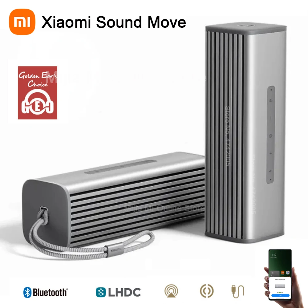 Xiaomi Sound Move Portable Bluetooth Speaker 4-Unit Hi-Fi Sound Quality Stereo Speaker Outdoor Smart Player Works with AiSpeaker