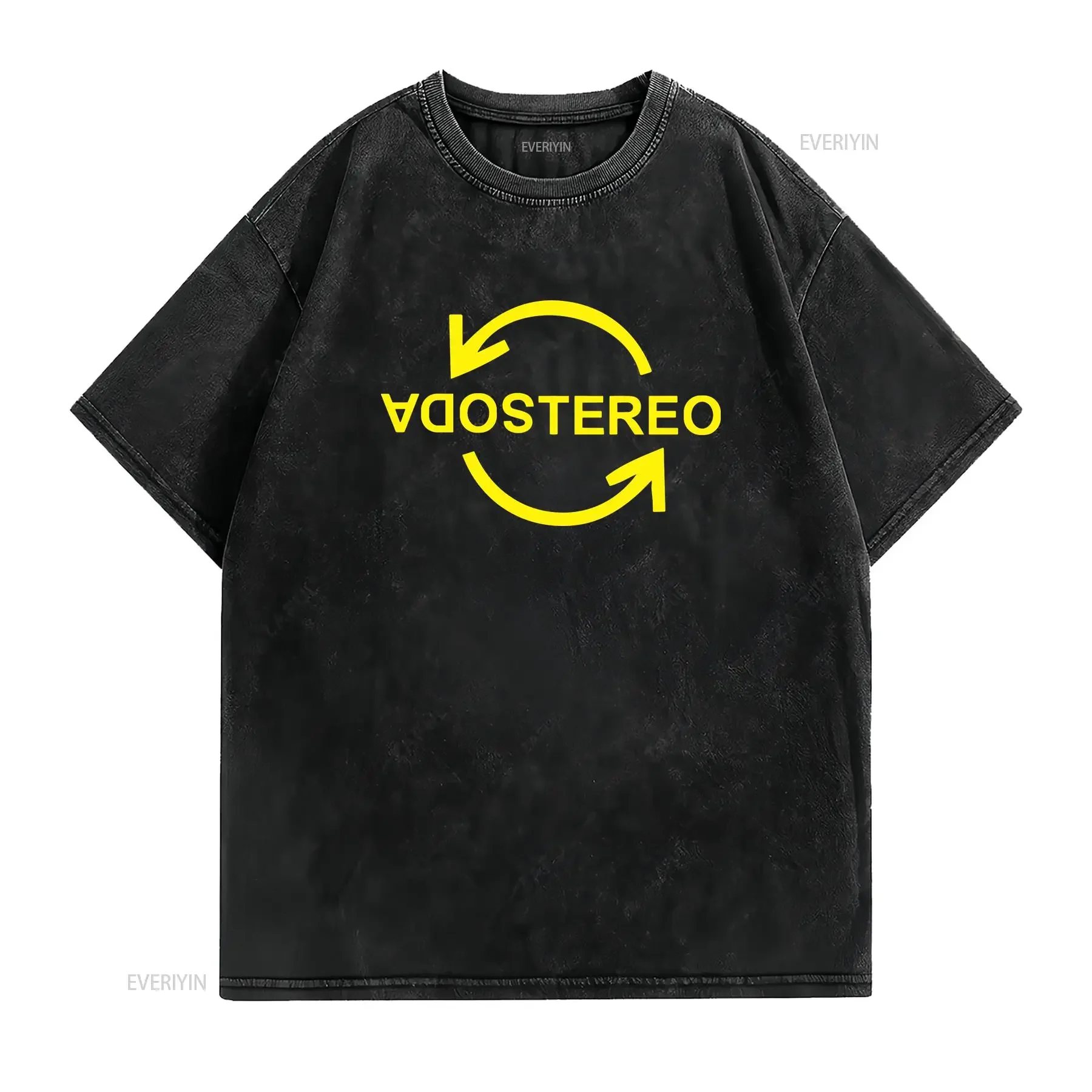 SODA STEREO T SHIRTS vintage Washed graphic Top For Everyday Wear Stylish Slightly Soft Versatile Stretched Comfortable homme