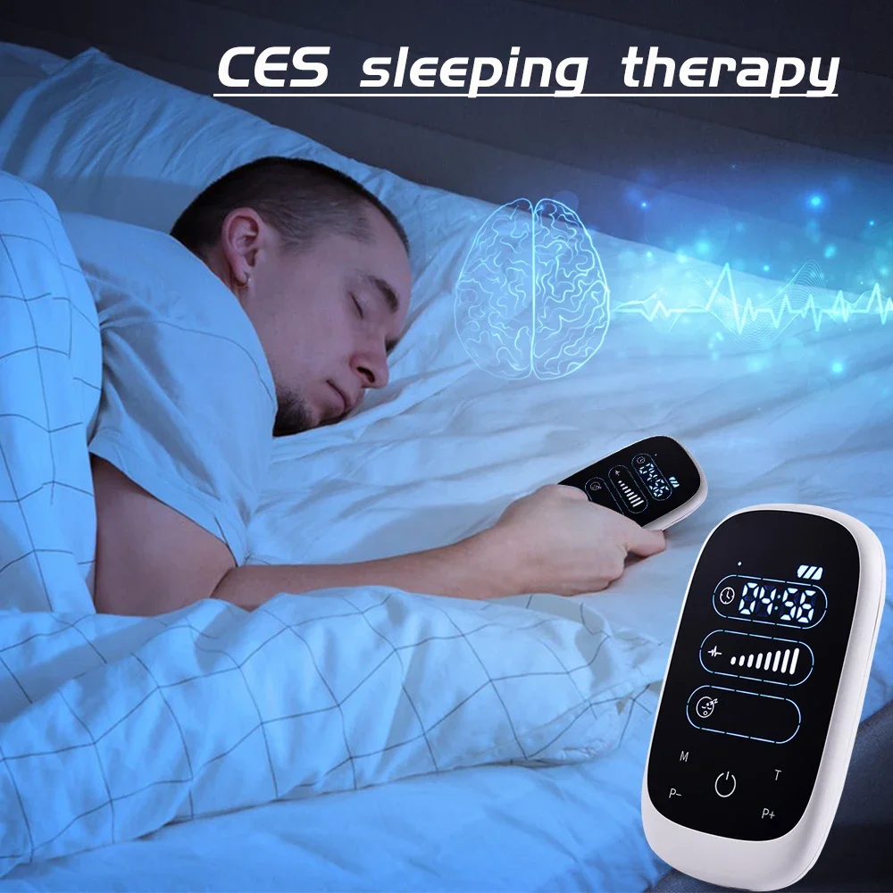 Anxiety Depression Relief Pulse CES microcurrent Therapy Handheld Insomnia Treatnent Sleep Aid Device