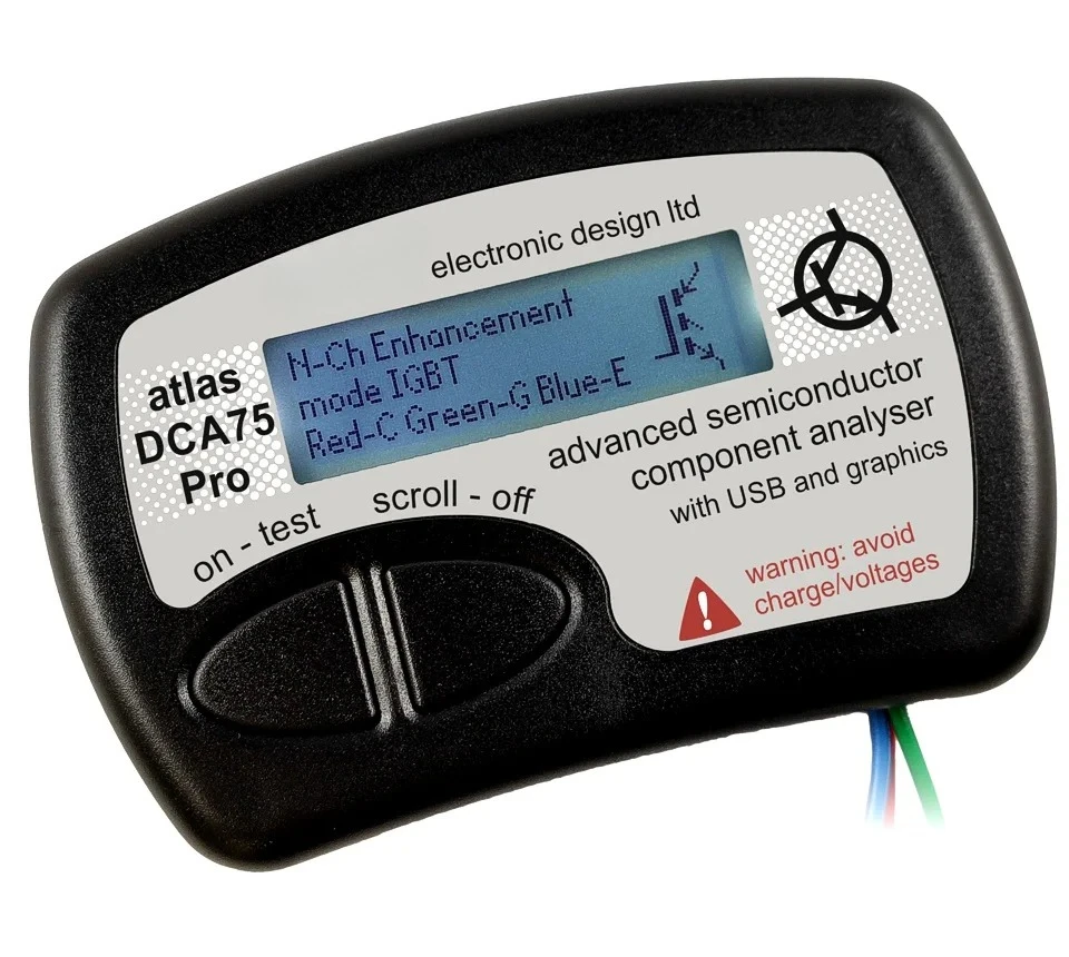 

Электронный дизайн DCA75 — усовершенствованный полупроводниковый анализатор Atlas DCA Pro