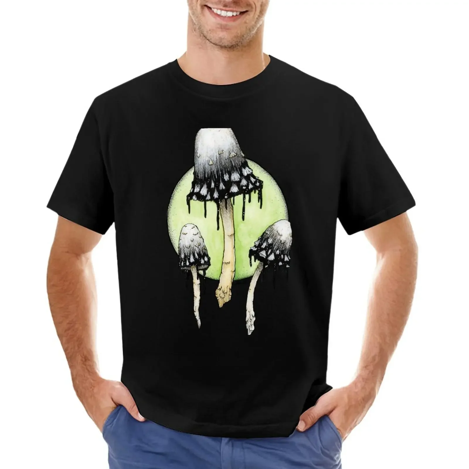 

Ink Cap Mushroom T-Shirt tops aesthetic clothes customizeds men clothes