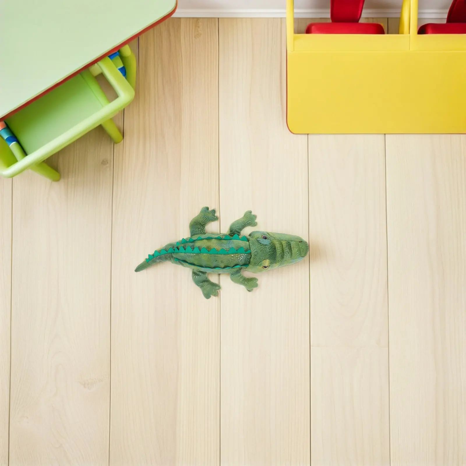Educational Alligator Hand Puppet Large Soft Touch Movable Mouth Design for Storytelling Role Play Language Development Kids