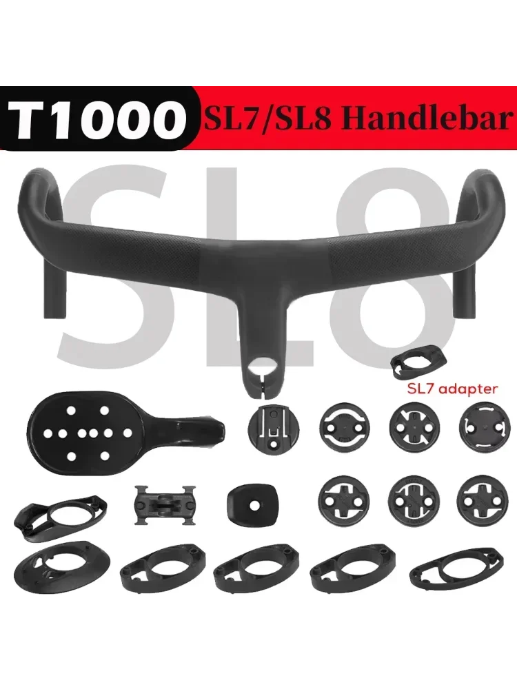 AliExpress NONE T1000 Suitable for TarmacSl7/Sl8 Frame Full carbon road cycling handlebar Internal road integrated handlebar include SL7 adapter