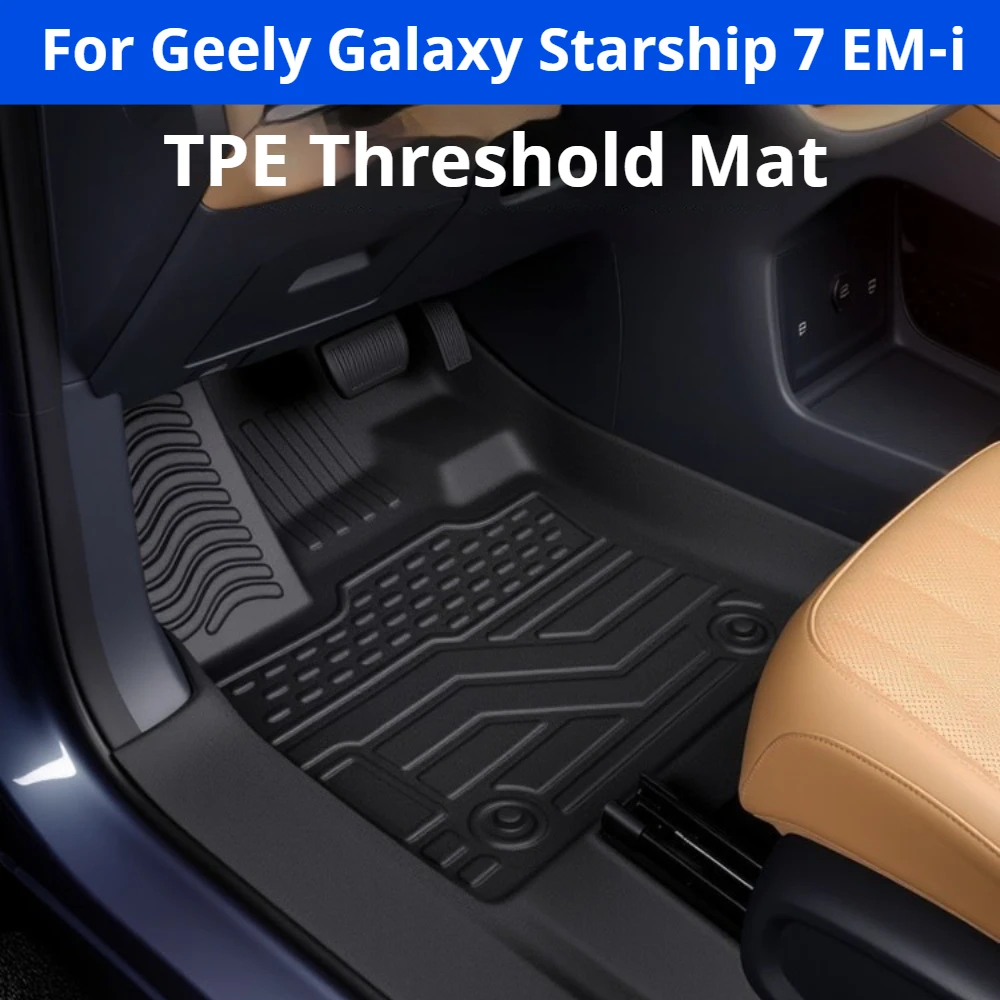 For Geely Galaxy Starship 7 EM-i Full Surround TPE Floor Mats Custom Car Interior Decoration Foot Liners Auto Accessories