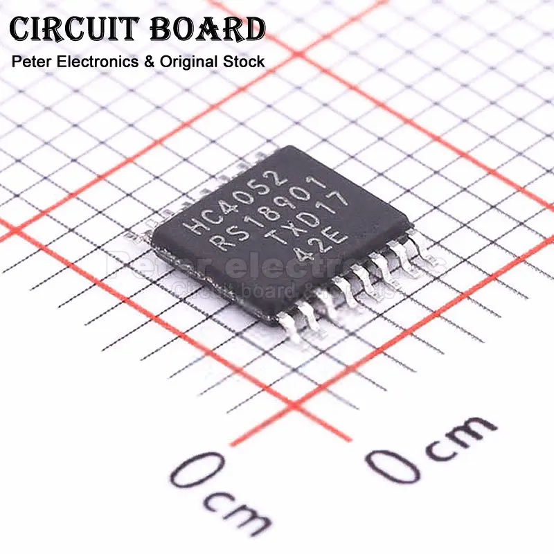 10Piece 74HC4052PW,118 HC4052 (SP4T) TSSOP-16 Analog Switches Multiplexers Dual 4-channel Analog Multiplexer, Demultiplexer