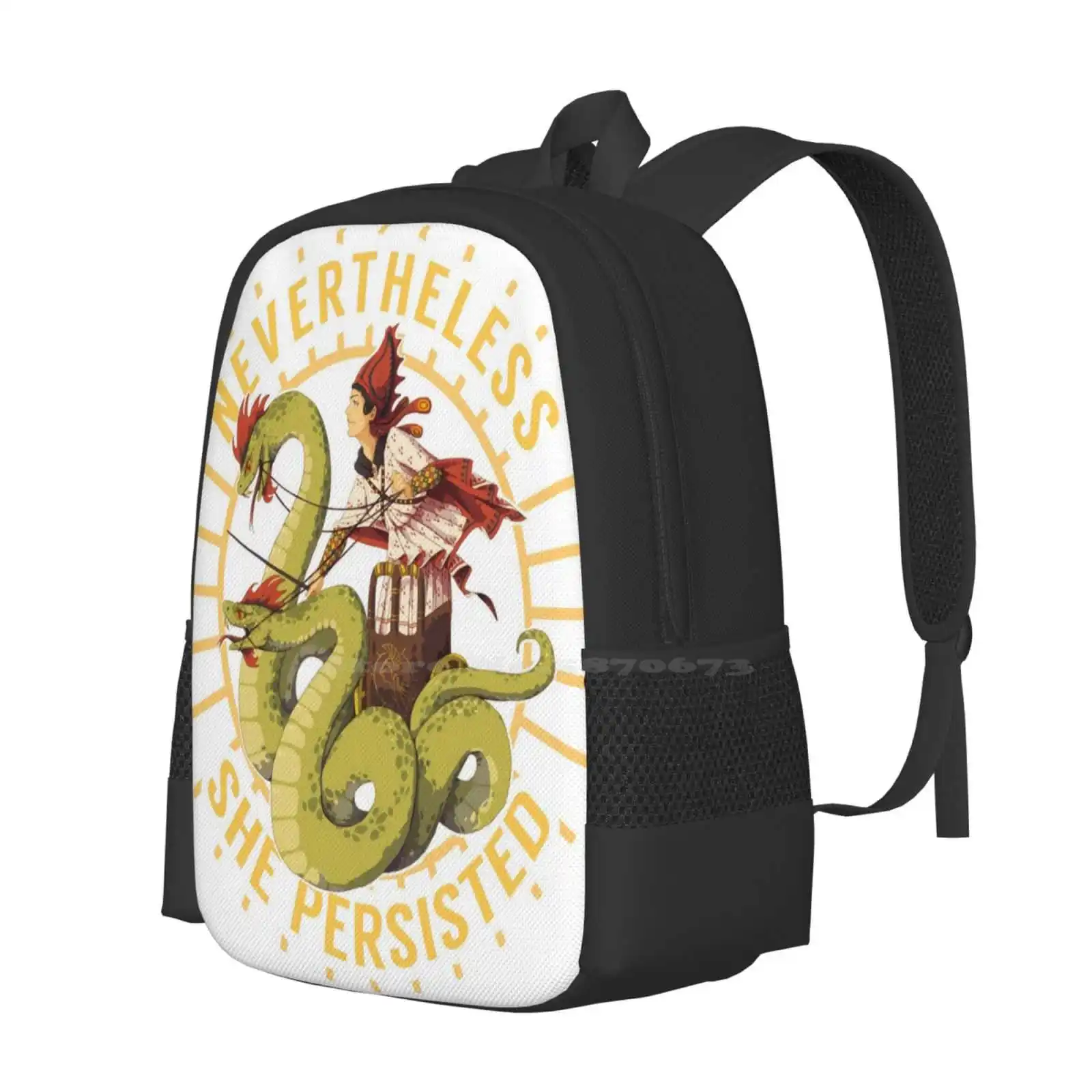 Medea - Nevertheless She Persisted Pattern Design Bagpack School Bags Medea Classics Jason And The Argonauts Euripides Ancient