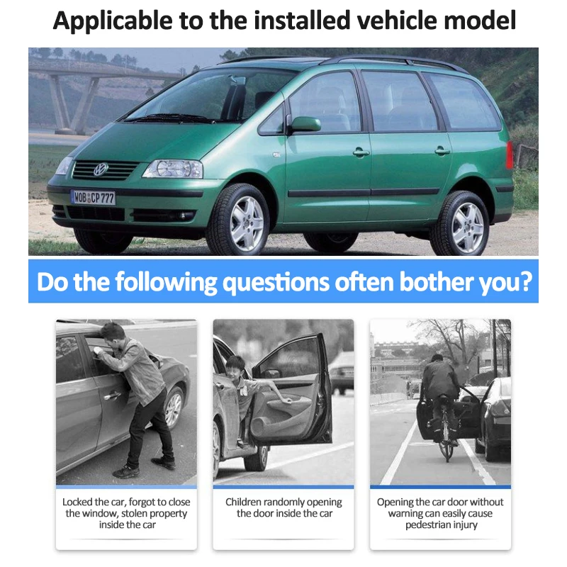Car OBD Window Lifting For Volkswagen VW Sharan 7M 2004~2010 2006 2007 Accessories Tuning Automatic Closed Sunroof Modification