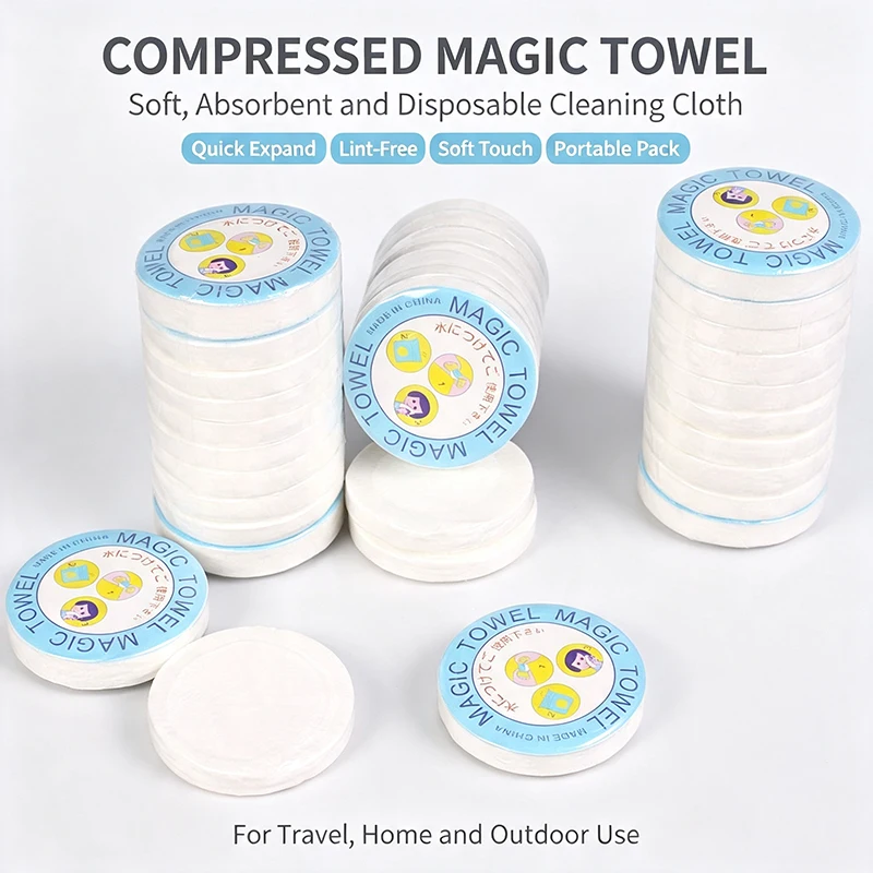 36*40CM Disposable Compressed Towel Large Thickened Face Towel and Face Travel Hotel Bath Washable Towels Face Cleansing Towels