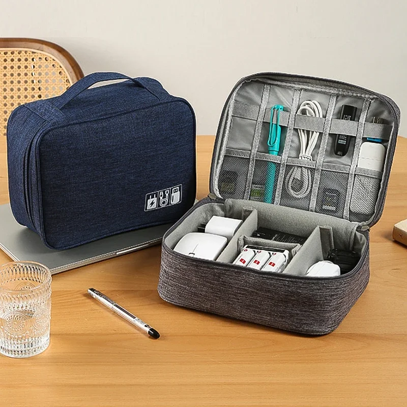 Portable USB Data Line Charger Storage Bag Travel Cable Organizer Digital Electronic Organizer Waterproof Cable Storage Bag