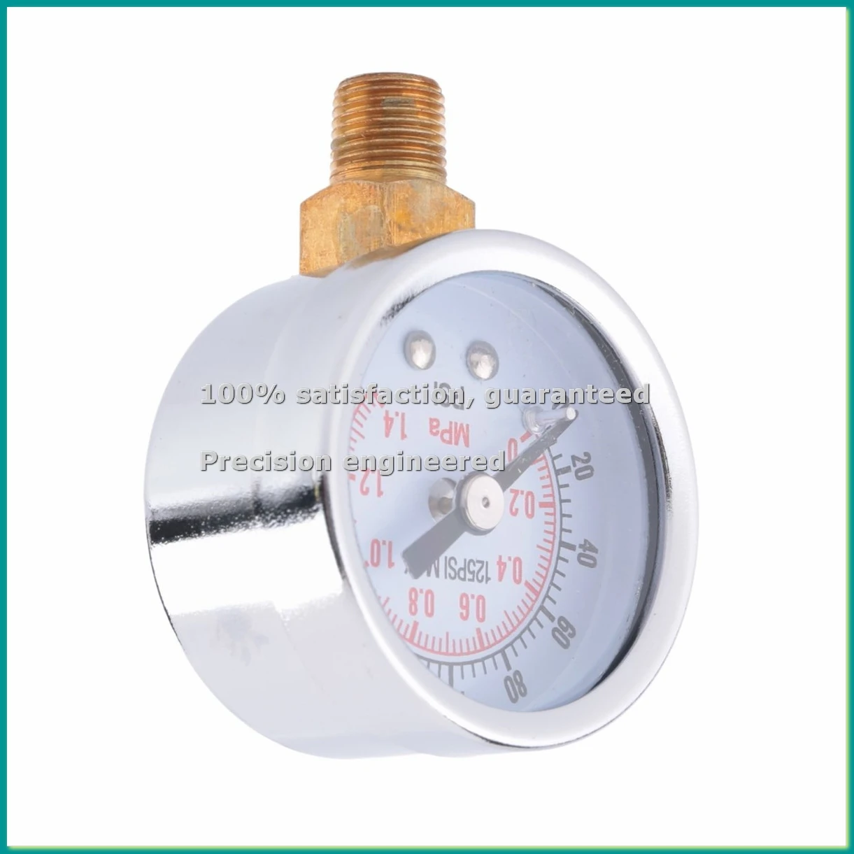 4Pcs 0-200 Psi Air Pressure Gauge 1/8In Male NPT Connection Air Gauge Lower Side Mount 1.57In Dial Air Compressor Gauge-A14I