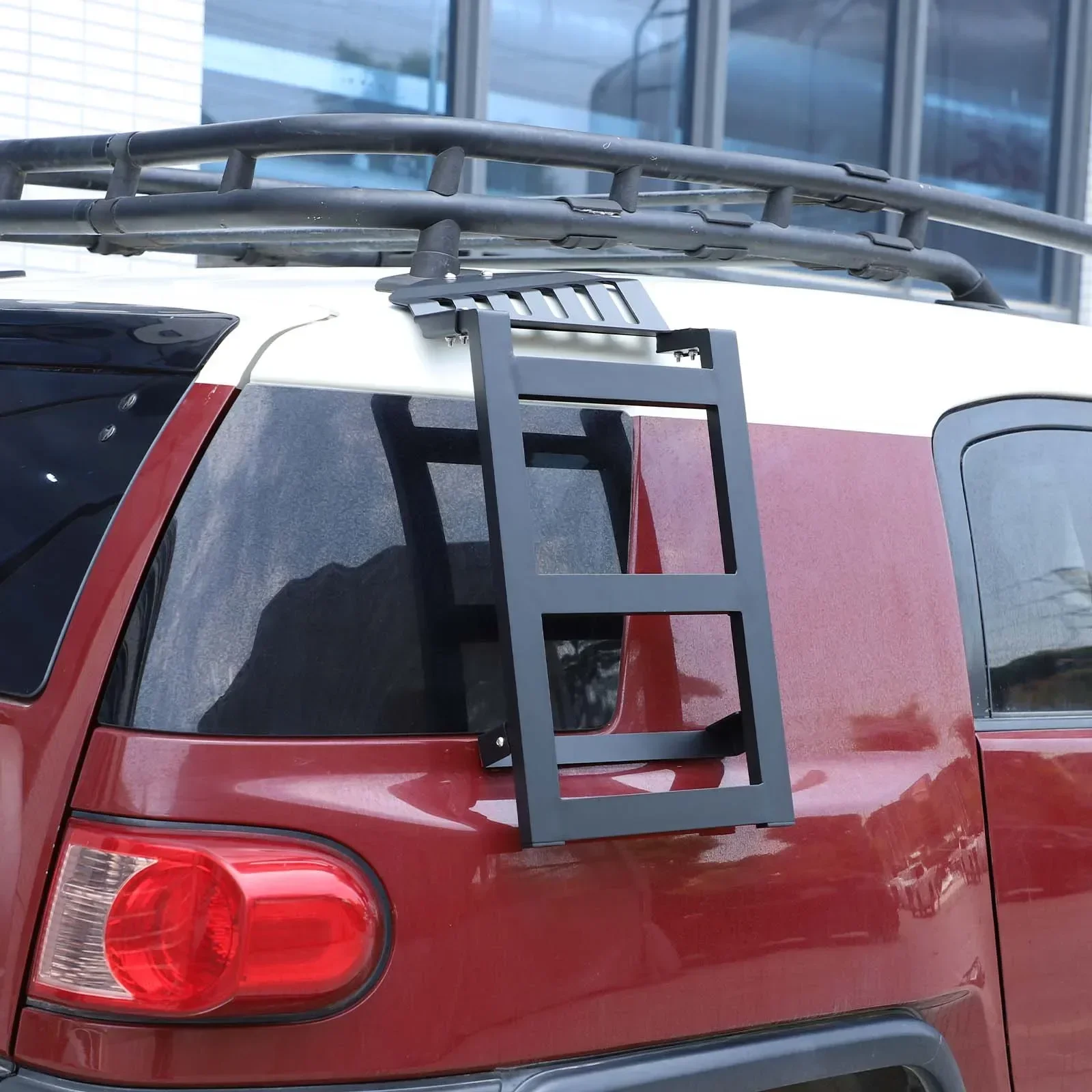 For Toyota FJ Cruiser 2007-2021 aluminum alloy black car rear side window ladder tailgate ladder car modification accessories