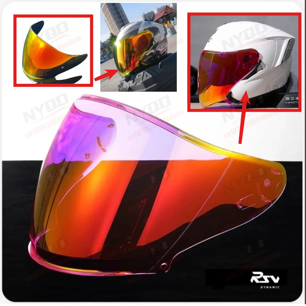 

Motorcycle Helmet Model Day and Night Universal Electroplated Sunshade Suitable for Helmet Lenses RSV RYZEN RO5