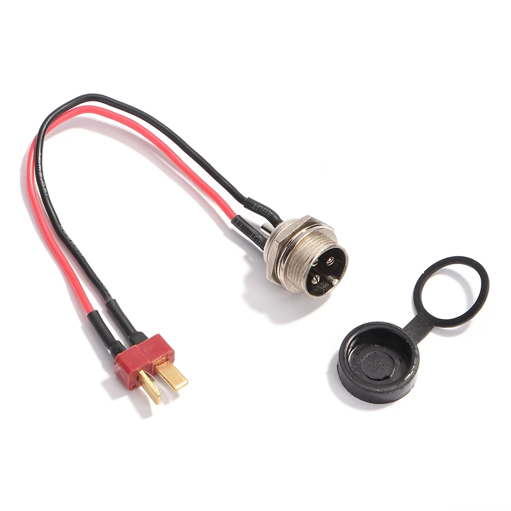 أجزاء سكوتر كهربائي لوح التزلج شاحن الطاقة T-head شحن ميناء التوصيل لقطع غيار سكوتر ركلة KUGOO M4 PRO #4