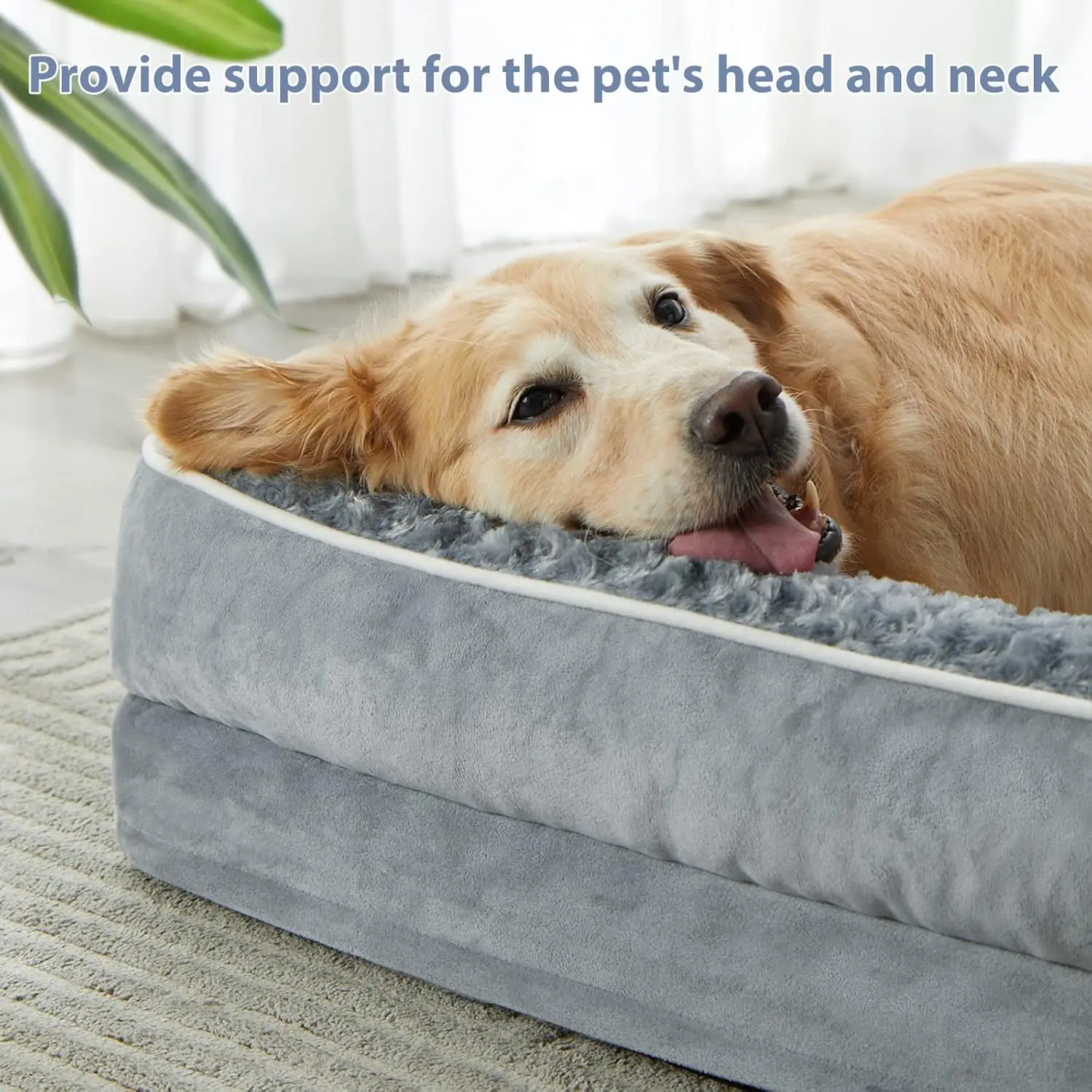 Washable Dog Bed, Sleeping Couch For Large Senior Dogs Custom Size Color Available