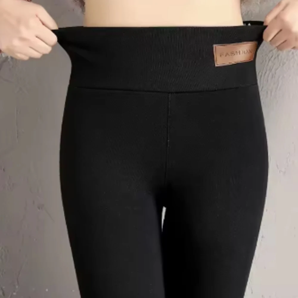 Women's pants Thermal Leggings High Waisted Long Pants Warm Fleece Fuzzy Tights Ultra Thick Insulated Leggings Stretchy Trousers