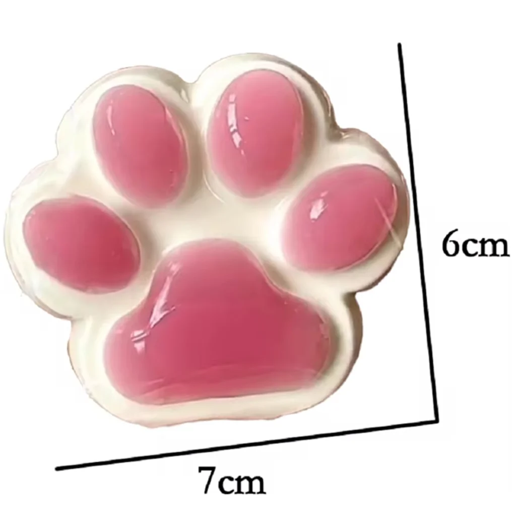 Miękka, żelowa zabawka antystresowa w kształcie kociej łapki, gniotek dla dzieci i dorosłych, łagodząca niepokój, miękka zabawka Taba Squishy.