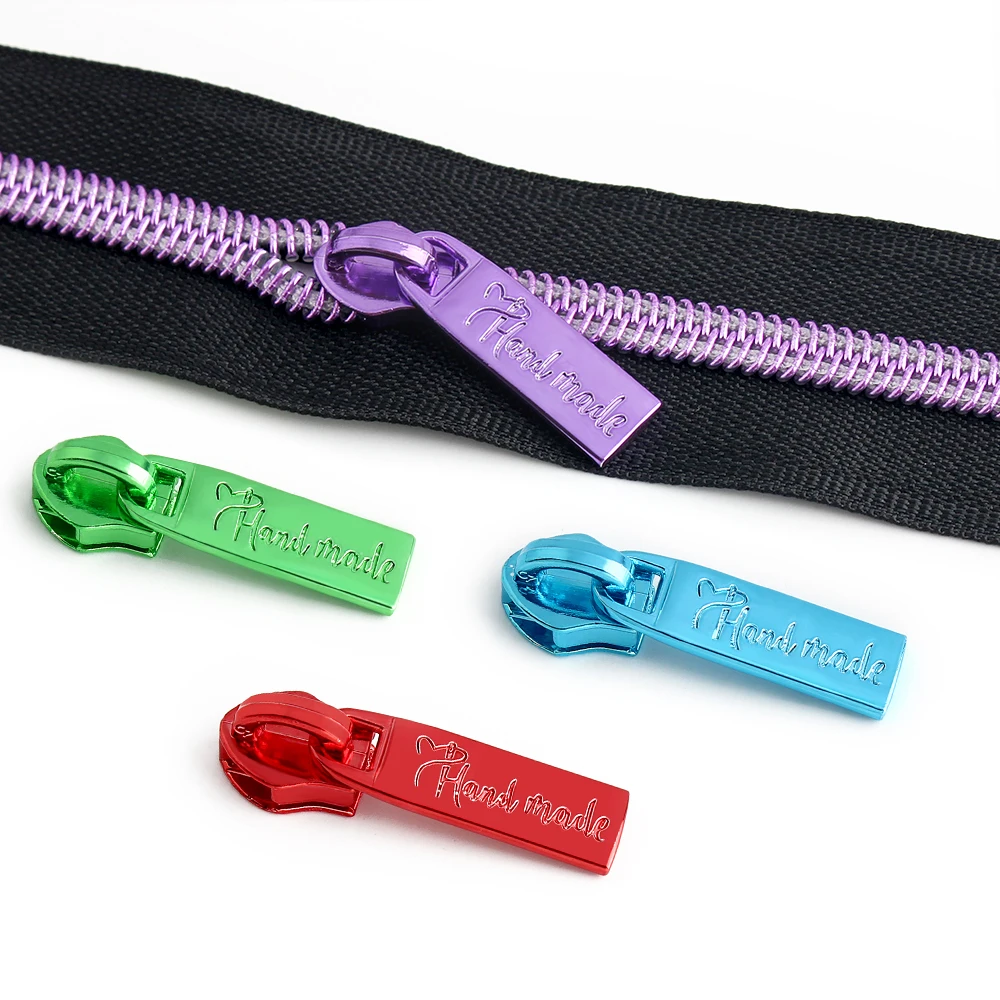 10/30/100PCS 5# Nylon Zipper Puller For Zippers Tape Bags Handbag Tote Purse Backpack Handmade Replacement Zips Head Accessories