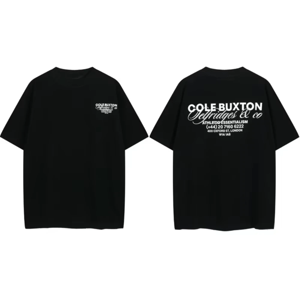 

Cole 2025 Buxton London Limited Alphabet Slogan American Trend Brand High Street Loose Short Sleeve Summer T-Shirt Men and Women