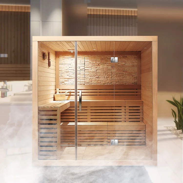 Luxury Wood Sauna Personal Home Use Far Infrared Sauna Room