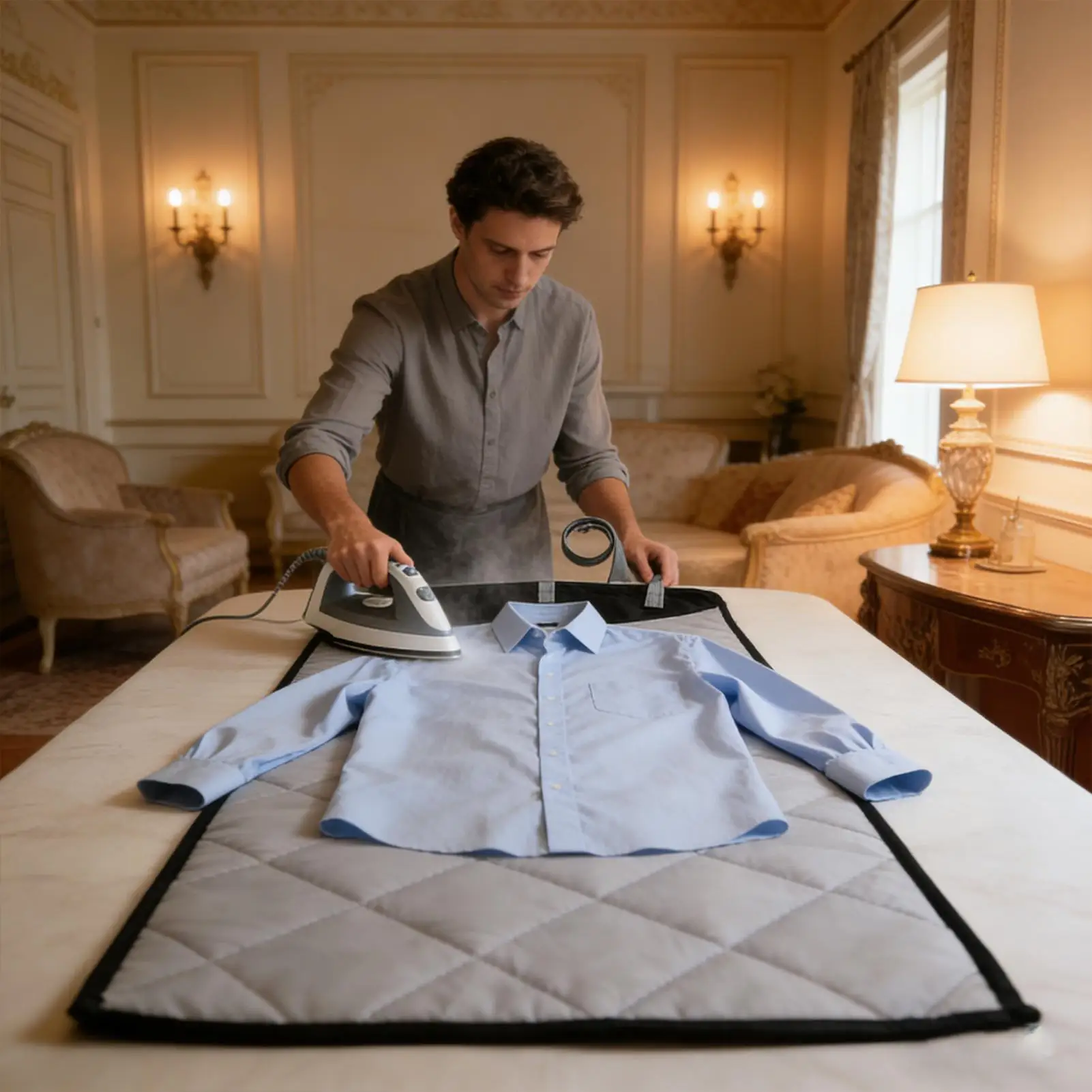 

Вертикальная паровая станция с регулируемым ремнем, термостойкая, для глажки одежды, для небольших помещений, для путешественников