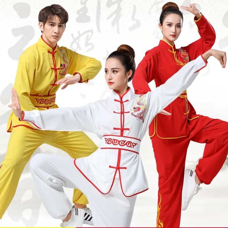 

Martial Art Uniform Kung Fu Suits Tai Chi Clothing Chinese Traditional Folk Clothing Taiji Wushu Outdoor Walking Morning Sprots