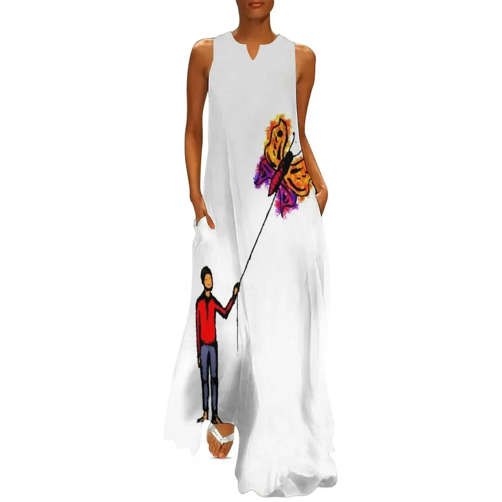 

Walk a butterfly Long Dress clothes for woman women's summer dress 2025 Long dresses Dresses gala Dress