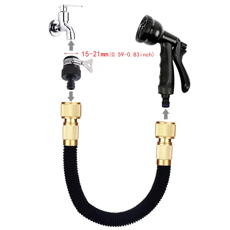 3 Times Expandable Garden Water Hose Watering Hose High Pressure Flexible Car Wash Watering Garden Irrigation Magic Hose Pipe