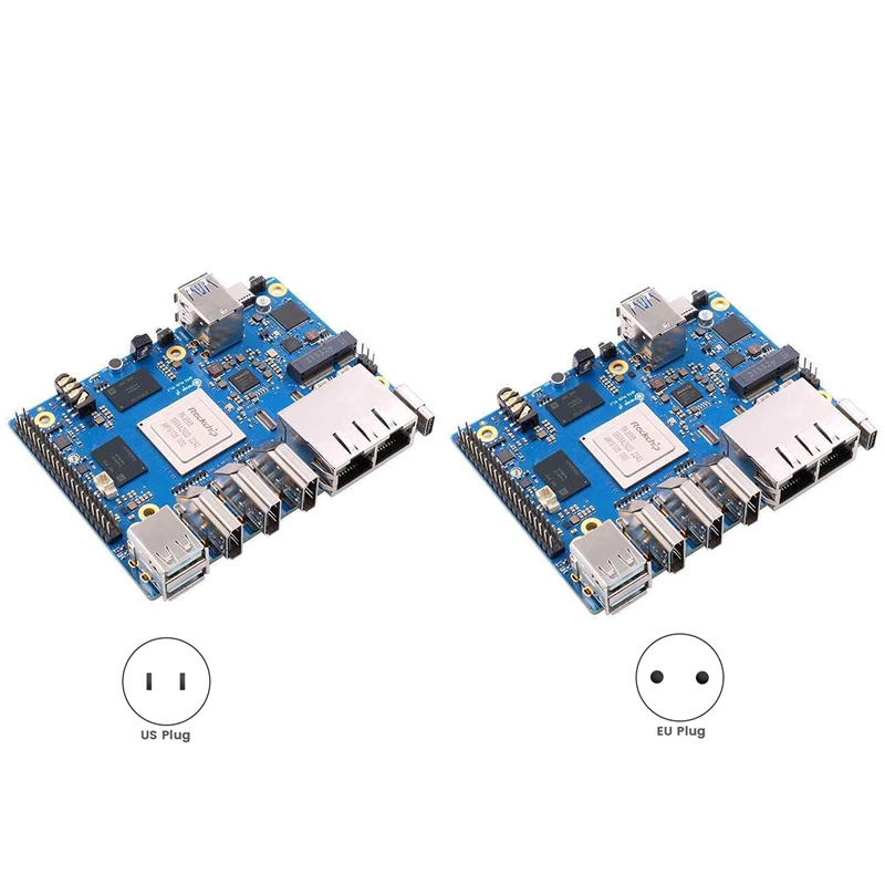 

Для Orange Pi 5 Plus 16 ГБ ОЗУ RK3588 Восьмиядерный 64-битный модуль с поддержкой видео 8K 2,5G Wi-Fi6 BT с аксессуарами Прочная вилка стандарта США