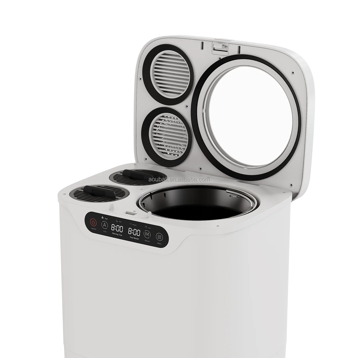 Noise- Electric Stainless Steel Smart Home Organic Food Waste Composting Machine for Household & RV Use