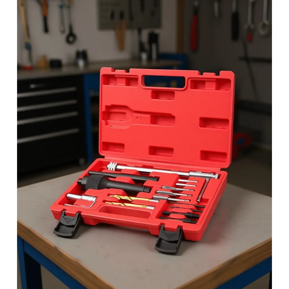 

16 Piece Glow Plug Removal Kit for 8mm and 10mm Damaged Extractor Repair