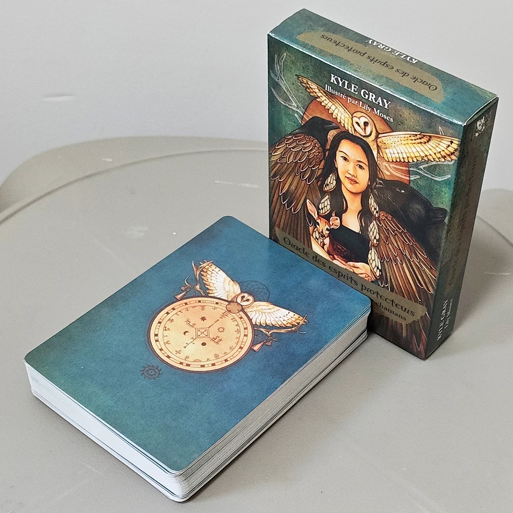 Angels and Ancestors Oracle Cards (French Version) | 55-Card Oracle Deck Oracle Des Esprits Protecteurs 10.4*7.3cm