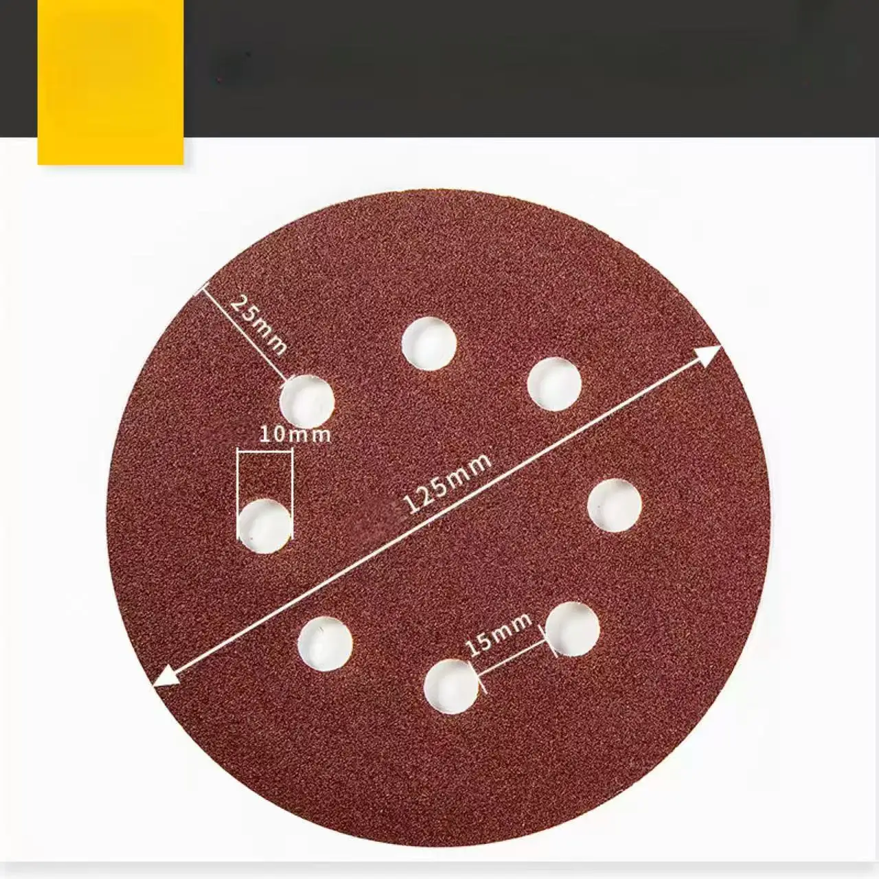 

100PCS Red Sandpaper with 8 Holes Hook Loop Sandpaper 240 Grits 5Inch Sanding Disc Abrasive Tools
