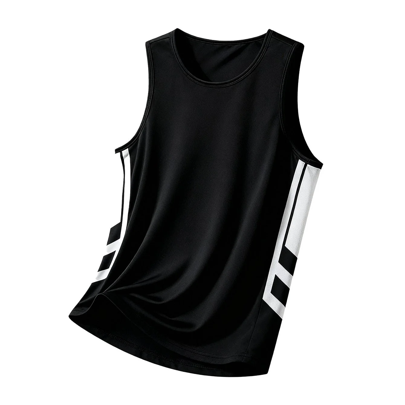 

New Quick Drying Sports Men's Vest Summer 3D Splice Printed Sleeveless T-shirt Leisure Fashion Breathable Crew Neck Men Clothing