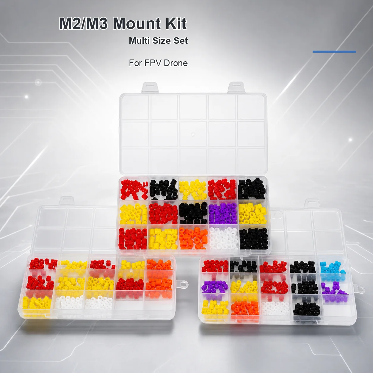 M2/M3 Anti Vibration Rubber Damper Ball Kit For FPV Drone Flight Controller F4 F7 Quadcopter Soft Mount Shock Grommets Spares