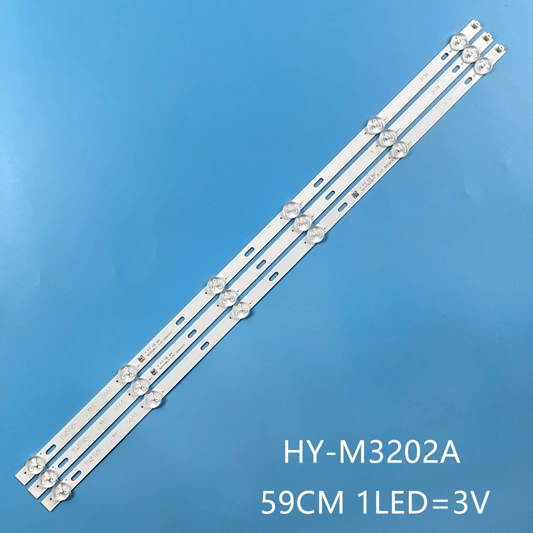 3 pieces 6LED LED strips for dexp HYUNDAI  BBK HY-M320A2 LED32C360