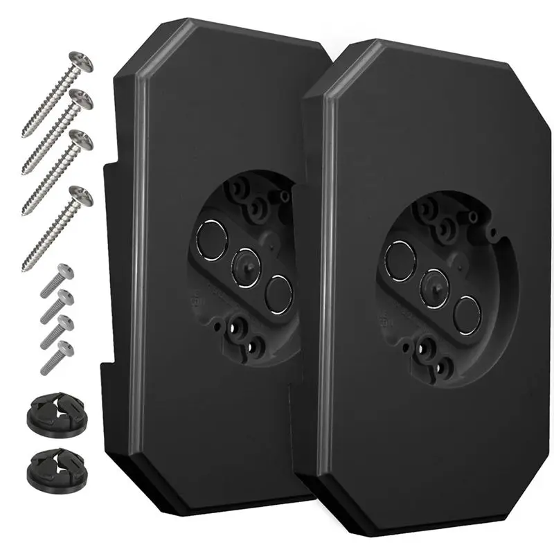 Siding Mounting Blocks,Outdoor Siding Mounting Kit,Siding Mounting Plate For 1/2Inch Lap Double And 4Inch Siding,2Pack-AA26