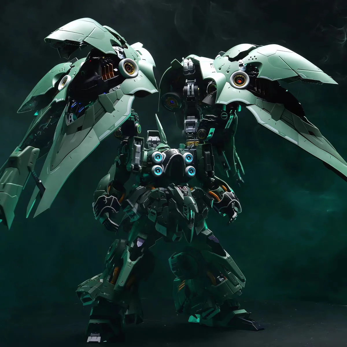 متوفر في المخزون OSIRIS المهيمن الجوي 1/100 تجميع الحركة لعبة مجسمة Mecha NZ-666 Kshatriya LED مجموعة الإضاءة سلسلة أنيمي
