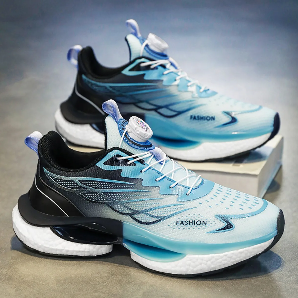 

Men's Stylish Casual Sneakers Quality Comfortable Wear-Resistant Shrink Laces Non-Slip Breathable Running Shoes for All Seasons