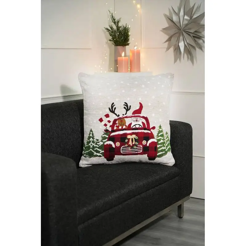 

Jacquard Woven Throw Pillow 24x24 Christmas Design