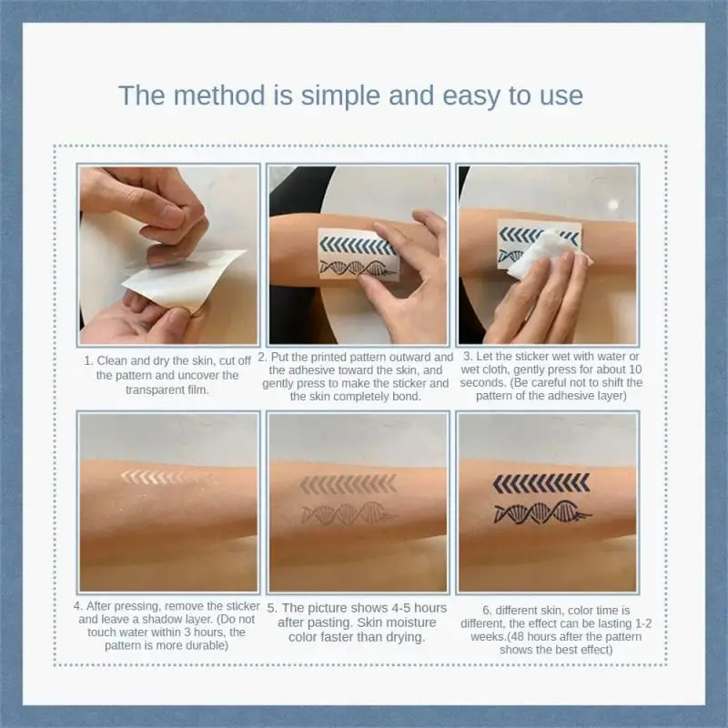 น้ํายาวนาน Tattoo กันน้ํากึ่งถาวรสติกเกอร์แมงป่องหน้าอก Star สัญลักษณ์ Intimate Tattoo Men Flash Transfer รอยสักปลอม