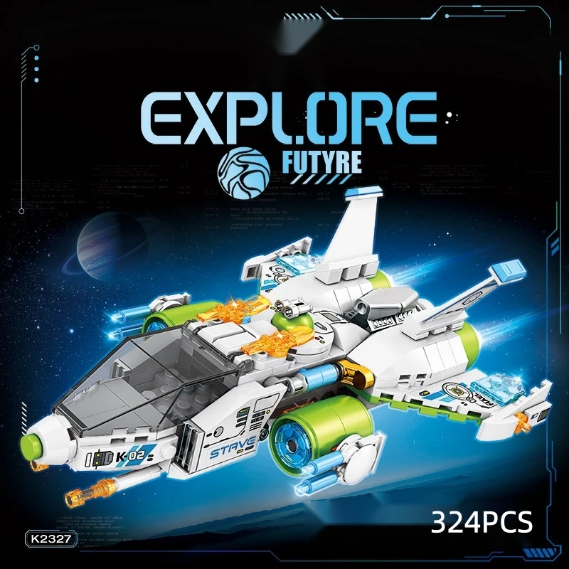 Space Exploration Series Starship Building Blocks Interstellar Warship Aircraft Model Bricks Educational Toys For Boys Gift