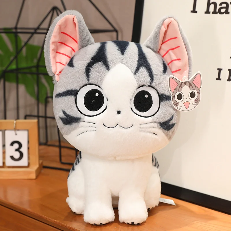 24-45cm Kawaii Cat Plush Toys Chi Chi\'s Cat Stuffed Doll Soft Animal Dolls Cheese Cat Stuffed Toys Dolls Pillow Cushion For Kids