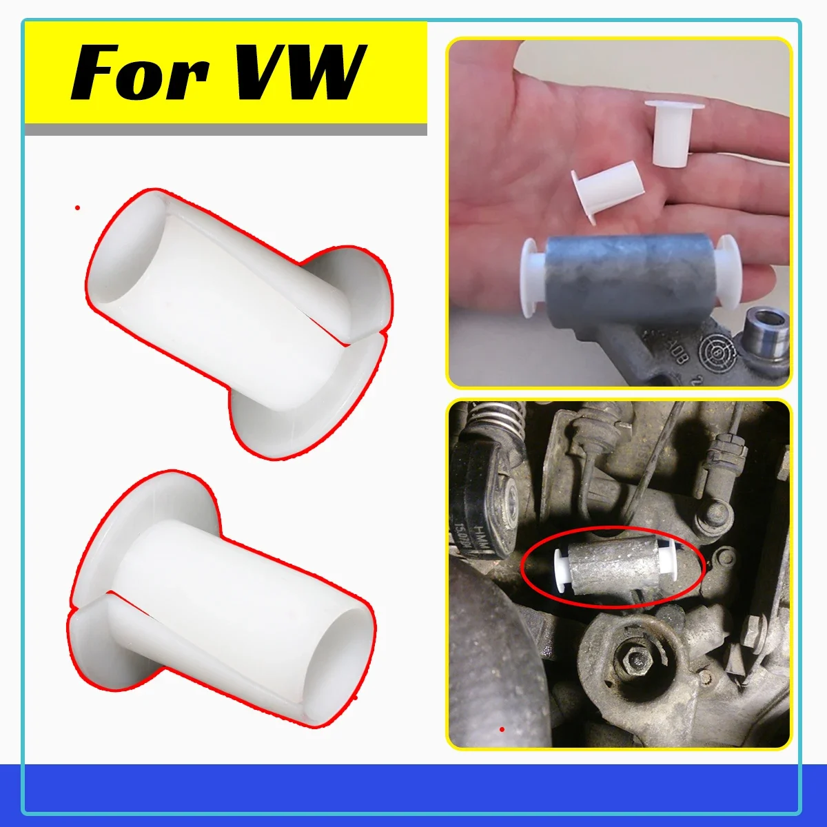 Gear Selector Circuit Rod Linkage Relay Lever Gearbox Bushing for VW Golf Bora Beetle Passat Bar Shifter Control Bearing Socket