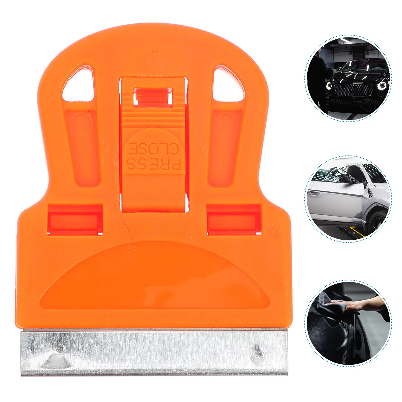 

10Pcs Plastic Scraper for Glass Car Film Glue Removal Window Paint Cleaning Tool Ergonomic Handle Safe Non-Scratch