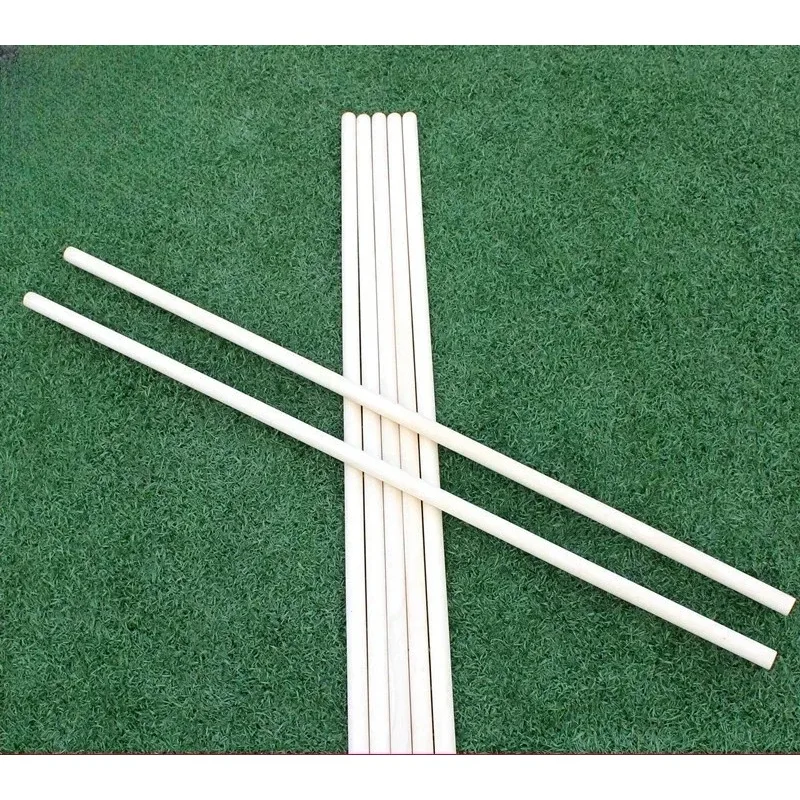 White Wax Martial Arts Wooden Stick Tai Chi Solid Wood