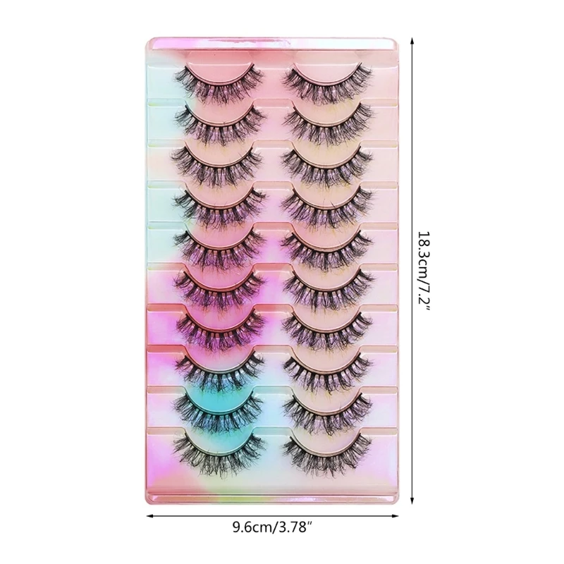 Handmade Eyelashes Fluffy-Mink Lashes Natural Mink-False Eyelashes Makeup Lashes Drop Shipping