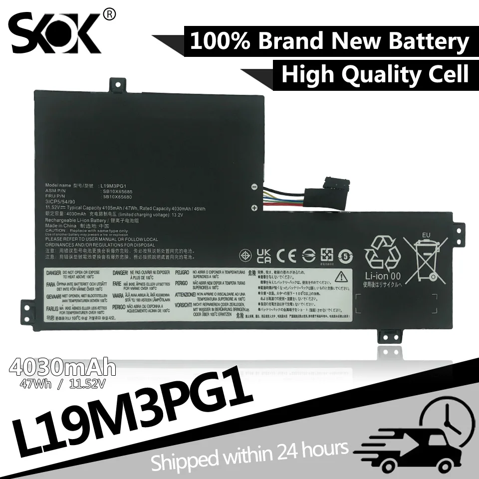 L19M3PG1 Laptop Battery Compatible Lenovo 100e Chromebook 2nd Gen AST/300e Chromebook 2nd Gen AST/ideapad 3 CB-11AST05 Series