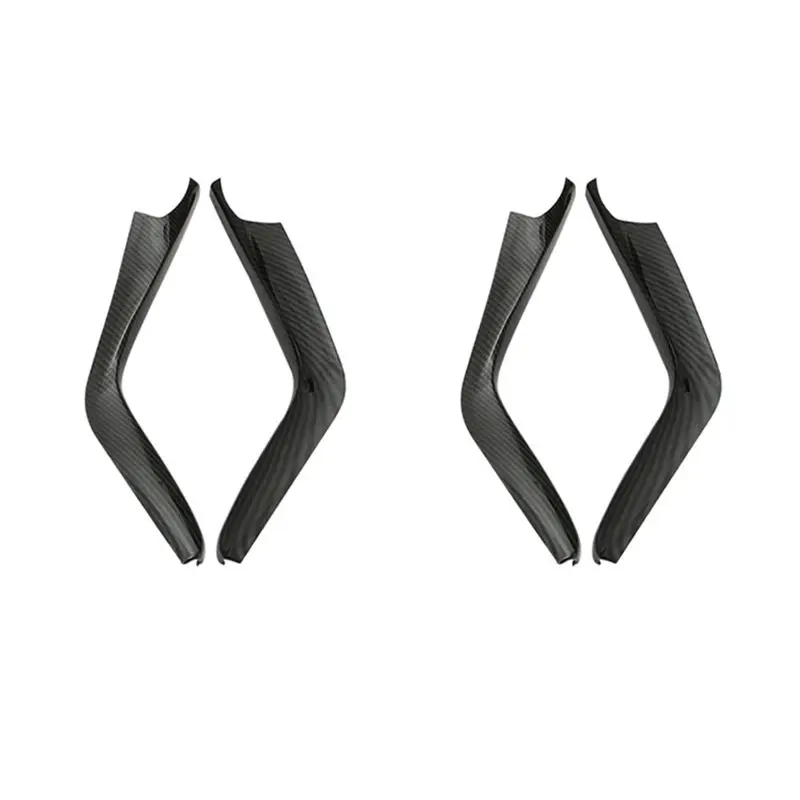 Precision 4Pcs Carbon Fiber Gear Shift Stripe Panel Cover Trim For Honda Civic 10Th 2016-2019