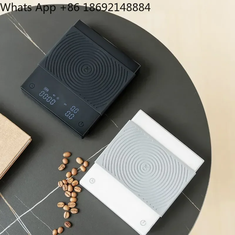Electronic Scale with Timer suitable for Coffee Scale Black Mirror for Italian Hand-brewed Beans Kitchen Scale